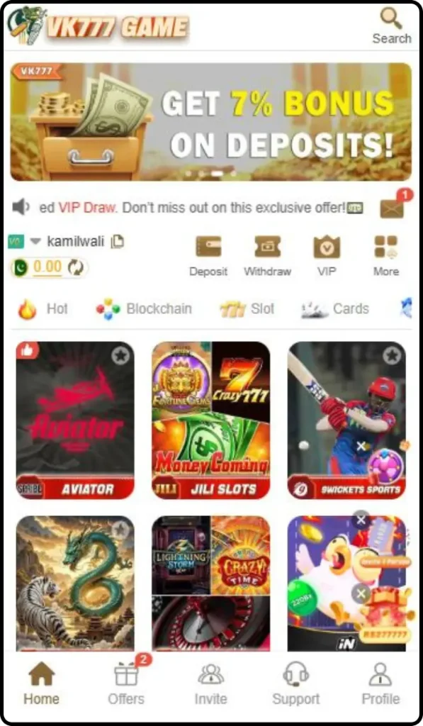 VK777 Game Latest Version Pakistan 2025